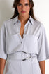 Shan Glitter Chrome effect shorts jumpsuit